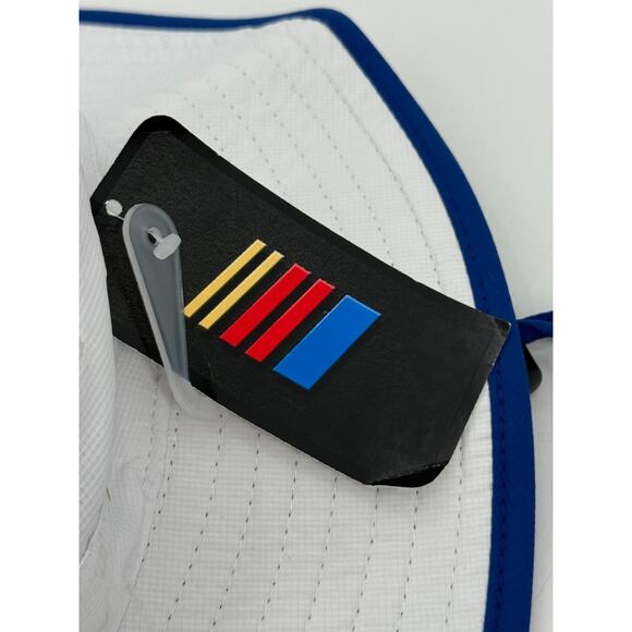Nascar Boonie Hat 75th Anniversary White Blue One Size Sun Hat Adjustable Tie - Picture 7 of 7